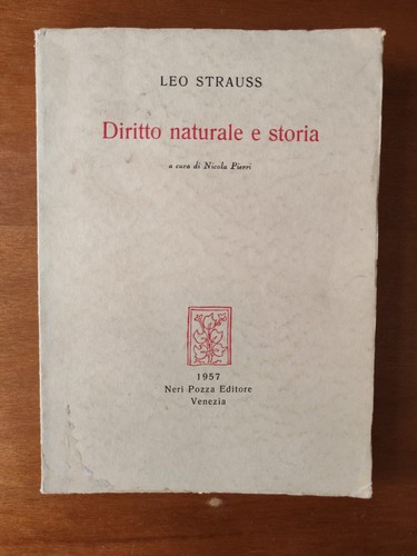 Leo strauss diritto - naturale, e