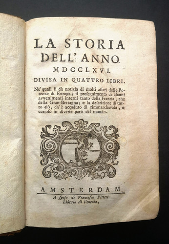 Storia dell anno mdcclxvi - storia,